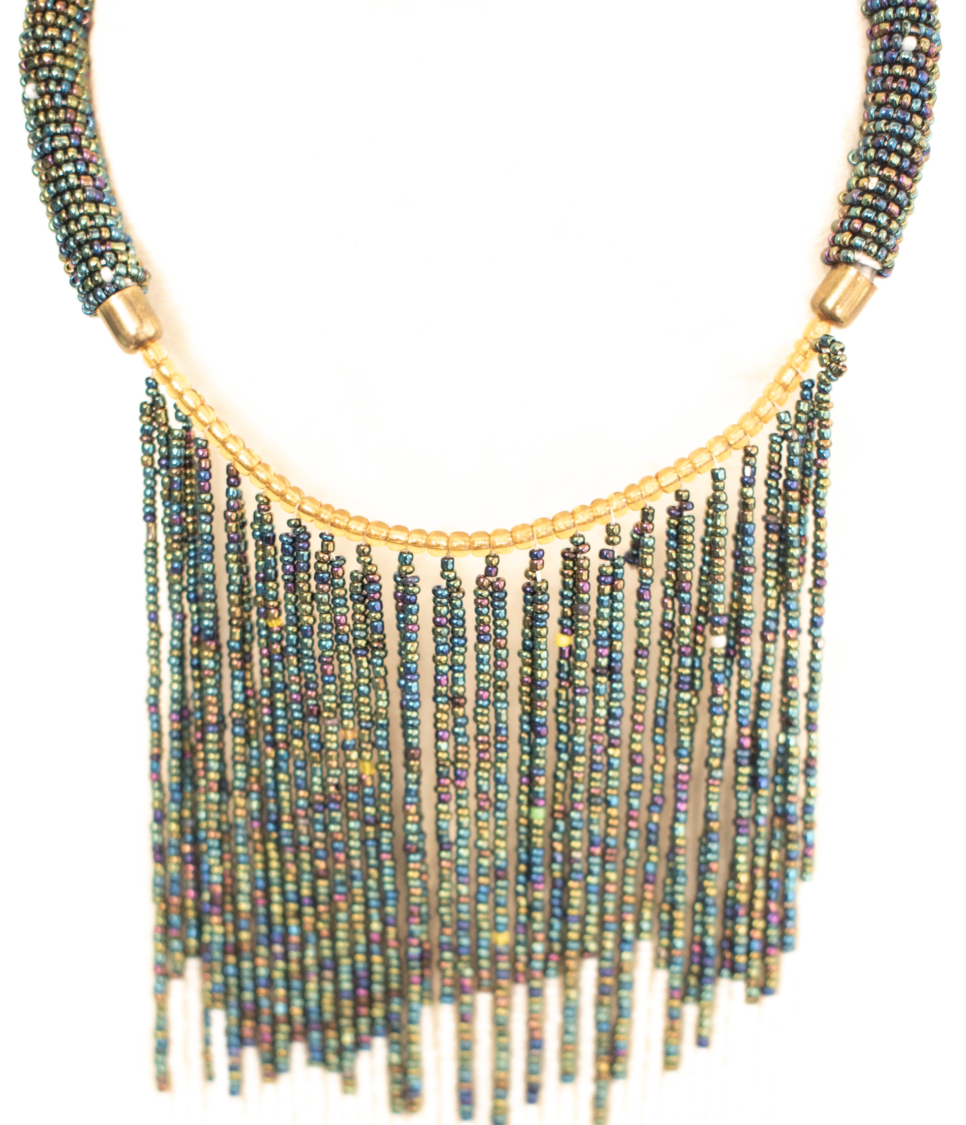 Ethnic Tassels Beaded Necklace