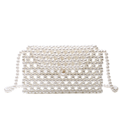 White Pearls Purse, Shoulder Handbag